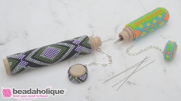How to Wrap a Needle Case in Peyote Stitch Bead Weaving