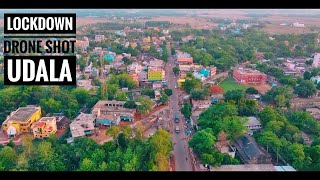 Udala Market droneview in 2021 lockdown, Udala market, Mayurbhanj Odisha
