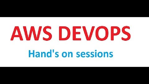 AWS DevOps || Hand