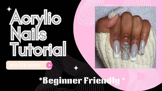 HOW I DO MY OWN ACRYLICS SPRING NAILS