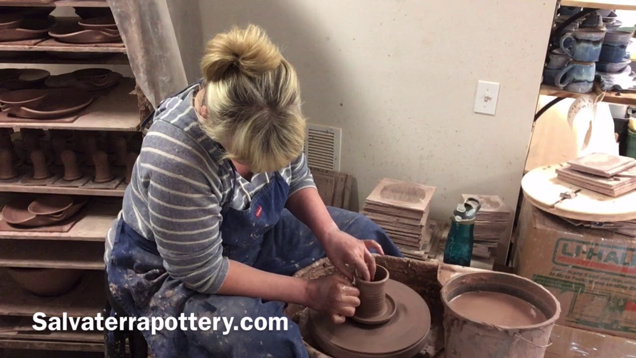 Making a Pottery Toothbrush Holder | Asheville NC | Salvaterra Pottery