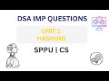 🔥 DSA Unit 1 IMP Questions | Hashing | SPPU CS | Most Repeated Exam Questions #exambuddy