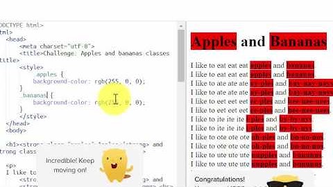Class Selector Apples and Bananas Khan Academy