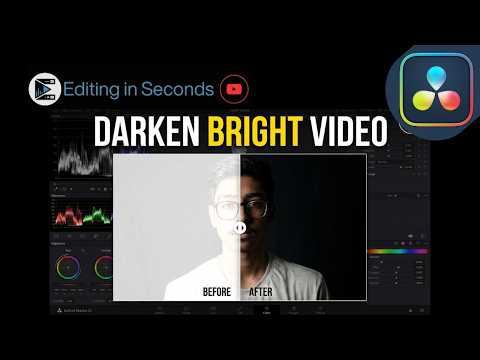 How to Darken Bright Videos in DaVinci Resolve 21 Step by Step