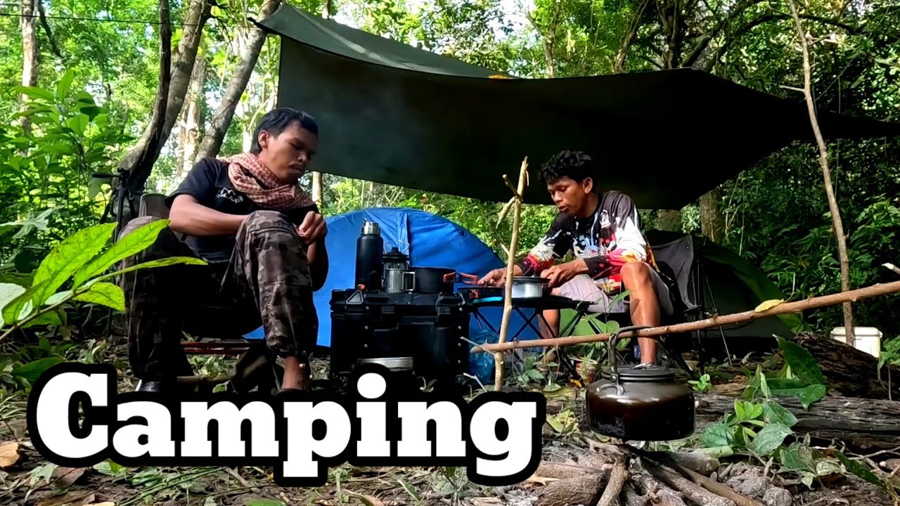 Camping Adventure and cooking with natural food 