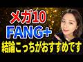 【似ているようで全然違う】メガ10が向いている人とFANG+が向いている人はどんな人?