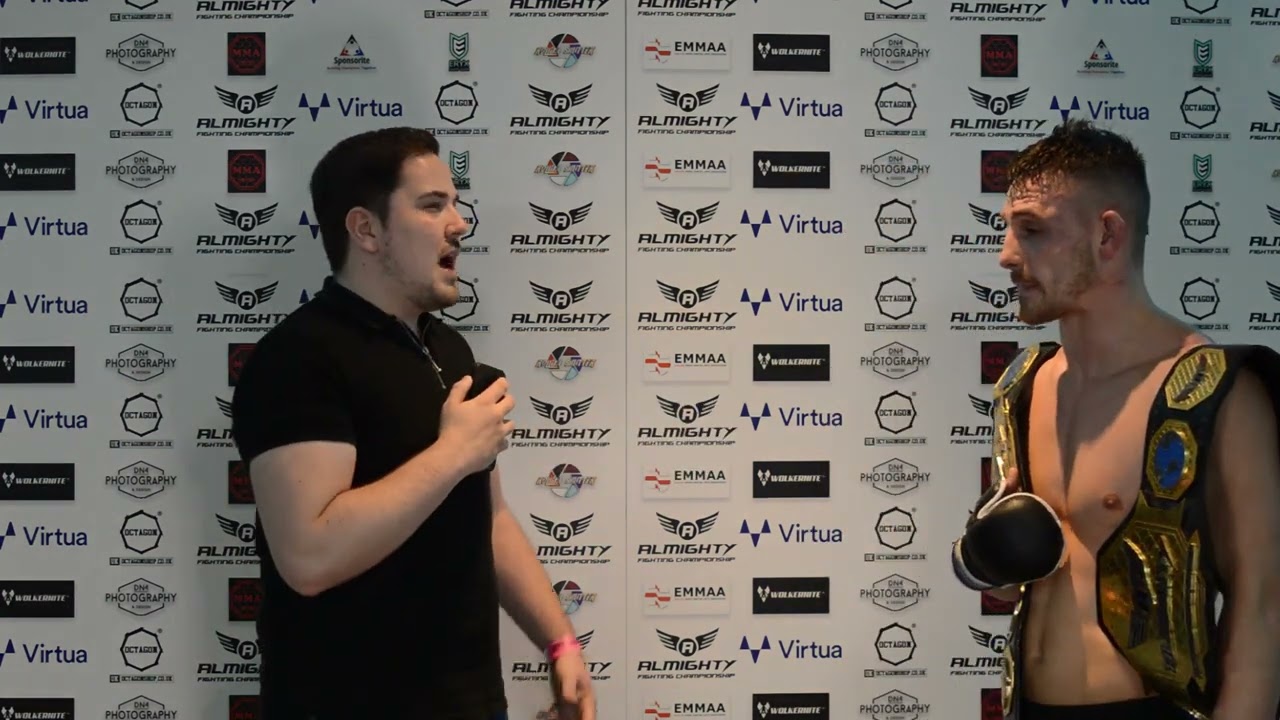 Adam Butterworth - Almighty Fighting Championship 28 Post Fight Interview - Combat Sports UK