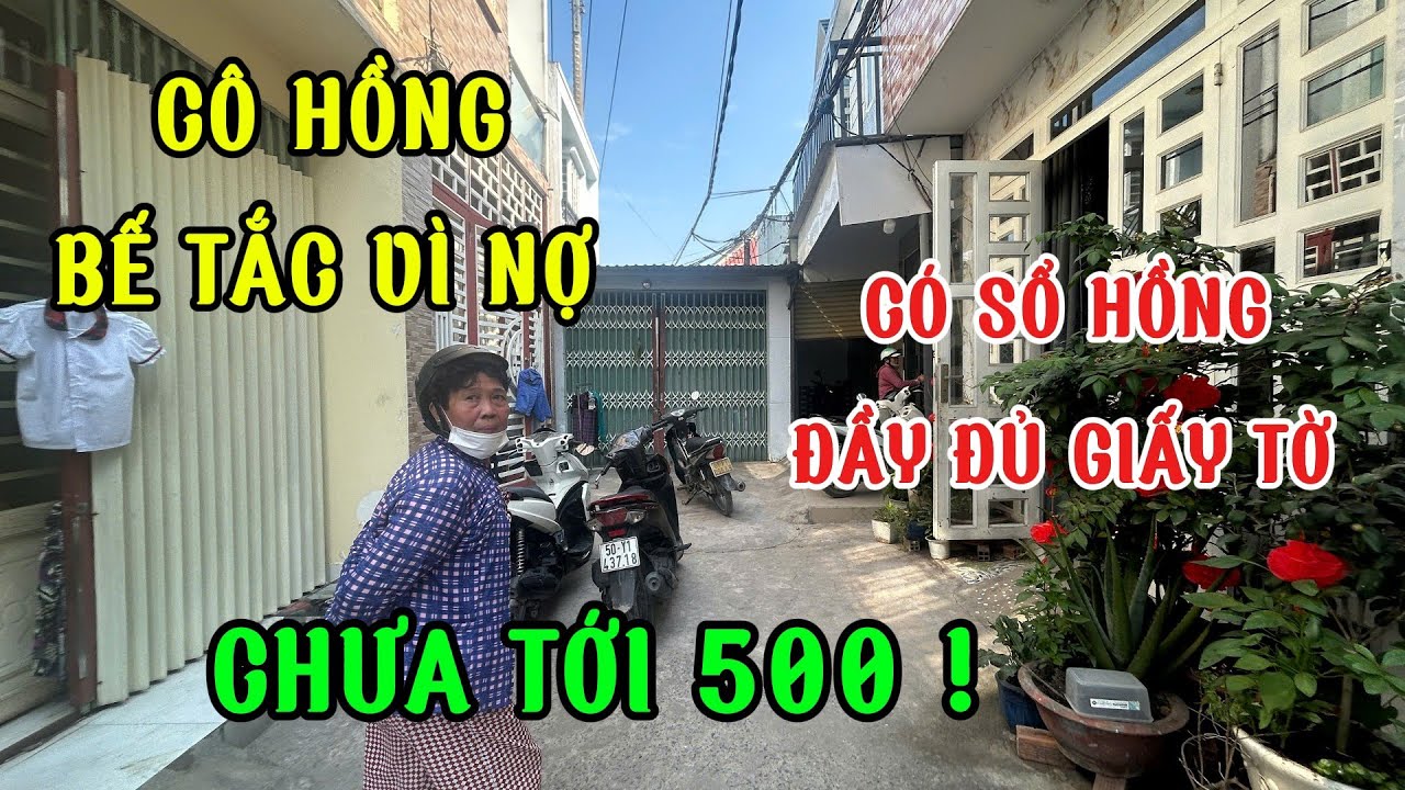cô hồng bể rồi.nợ dí quá bán căn nhà dưới 500tr đầy đủ giấy tờ, sổ hồng cầm tay công chứng nhà nước