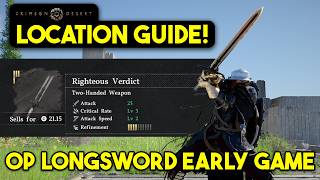 Righteous Verdict Longsword LOCATION GUIDE!! Crimson Desert