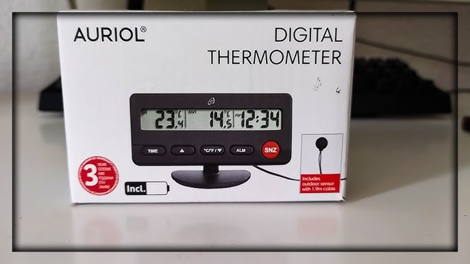 AURIOL® Digital-Autothermometer, mit Außensensor