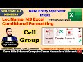 MS Excel Conditional Formatting Cell Group | Excel 2019 Complete Tutorial in Urdu/Hindi