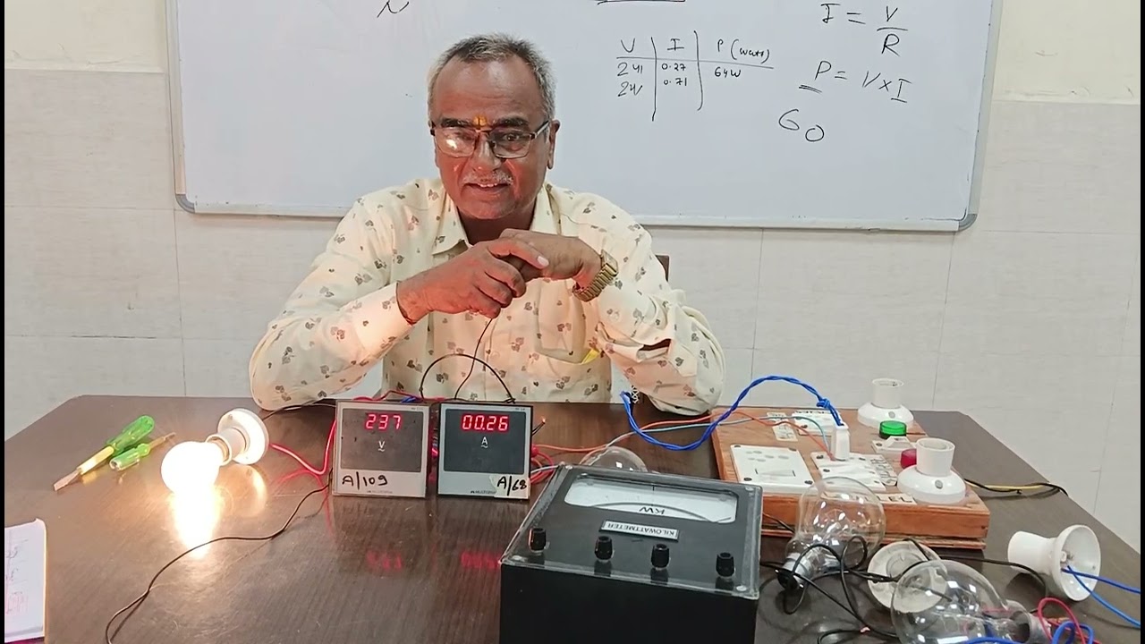 practical on V (voltage) , I (current) ,R (resistance)   Relationship