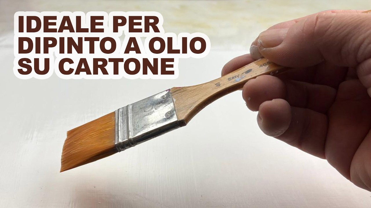 Preparare il cartone per dipingere con i colori a olio