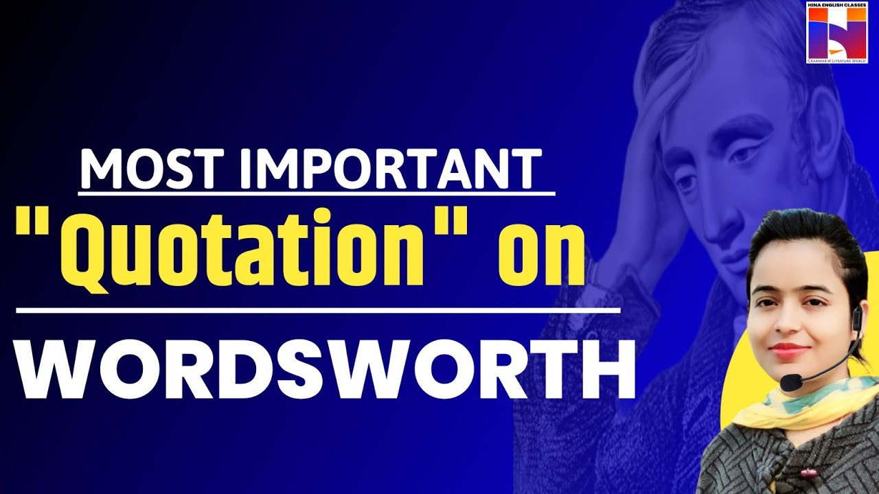 Most Important Quotations on Wordsworth | TGT English Preparation | John Milton