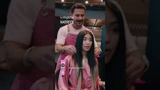 Matrix Professional Hairstylist Decodes Sophias Two-Tone Black & Blonde