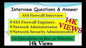 ASA Cisco Firewall Interview Questions & Answer for Firewall,Network, Security Engineer