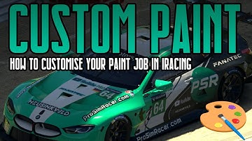 iRacing: How to create a custom paint job 🎨 for your car 🏎️