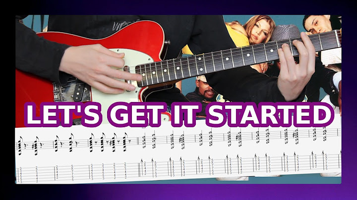 Let's Get It Started Guitar version - Guitar performance video thumbnail