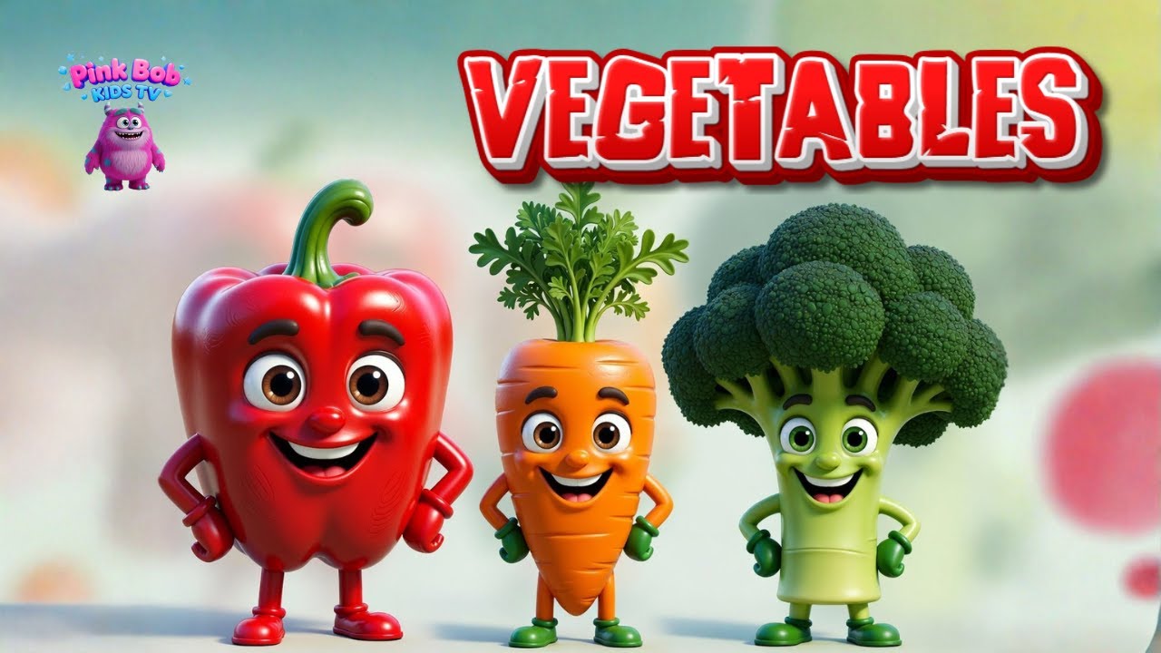 Vegetables for Kids 🥕🥦 | Learn Vegetable Names & Colors | Preschool Learning Video