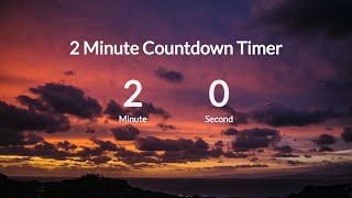 2 Minute Countdown Timer With Electronic Music