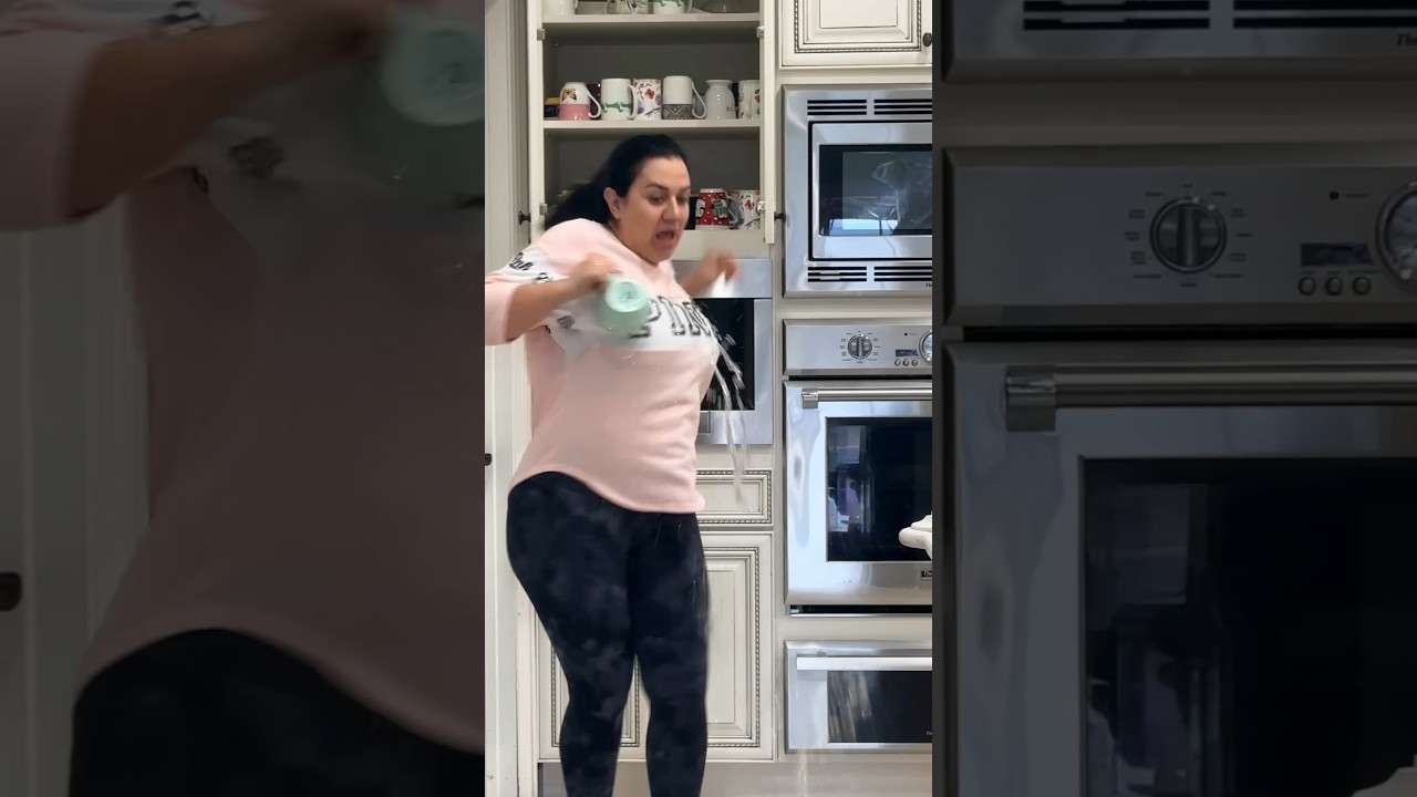 Keemokazi pulls hilarious water cup prank on his mom 😂