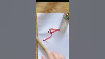 How to write the alternative connection of (ح،و) in stylish caligraphy#art #calligraphyart.