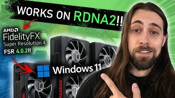 AMD FSR 4 is FINALLY working on the RX 6000 series!!! On Windows!!