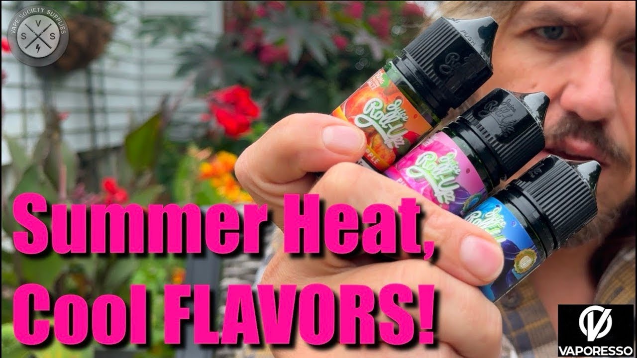 Juice Roll Upz Summer Flavor Test! (Fuji Apple, Blue Razz, Pink Berry!)