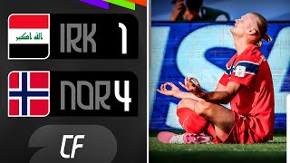 3 GOLES de HAALAND para la VICTORIA de NORUEGA 4-1 ante IRAK