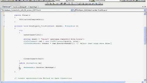 bestwebsitesdesigner.com C# tutorial Making database connection with MS Access
