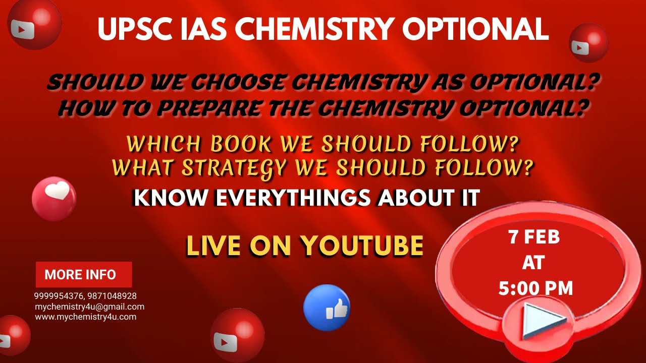UPSC IAS CHEMISTRY OPTIONAL
