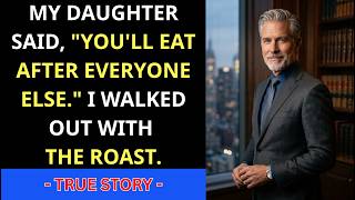 My Daughter Said, “You’ll Eat After Everyone Else.” I Walked Out With The Roast....