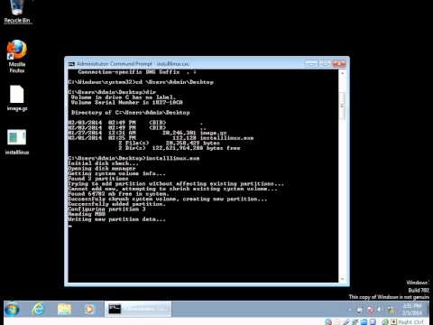 Installing Linux on a Live Windows System