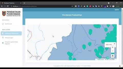 Demo Web GIS  untuk Pendataan Puskesmas Kalimantan Selatan
