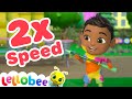 Sped Up Holi Song | Nursery Rhymes | Lellobee ABC