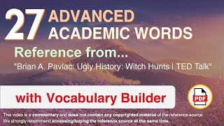 27 Advanced Academic Words Ref from 