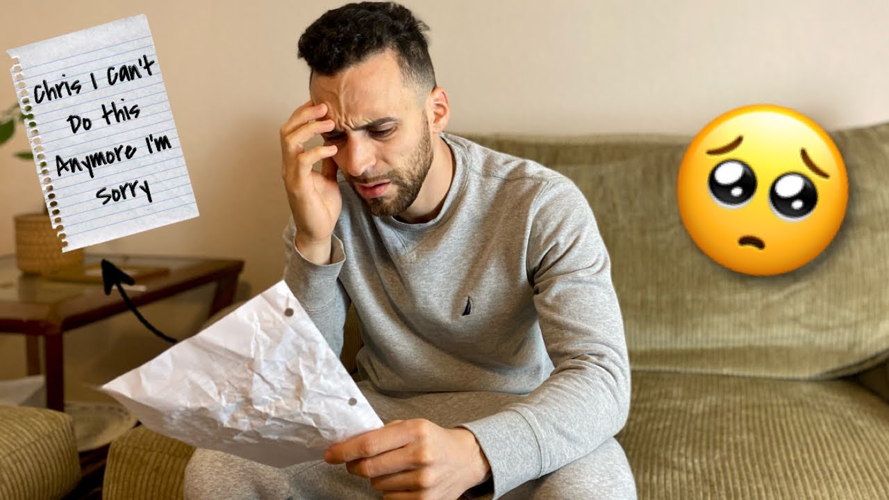 LEAVING MY BOYFRIEND WITH ONLY A GOODBYE LETTER... HE CRIED YouTube