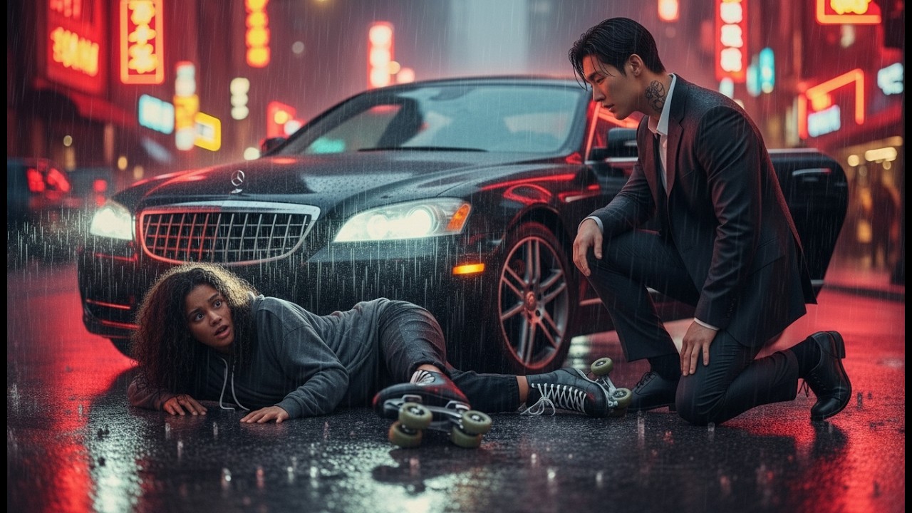 Korean Mafia Boss Accidentally Hit the Black Skating Girl–Unknown to him she was his Daughter.