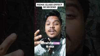 Figma Mein Glass Effect 30 Second Mein! 🔥 | Game UI Design Hindi #shorts #FigmaHindi #GameUIDesign