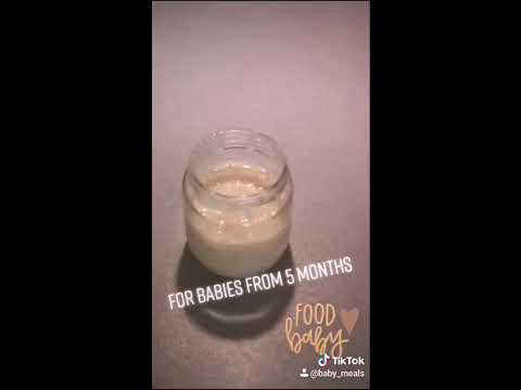 بدقيقة للرضع من عمر خمسة أشهر وجبة الموز الشهية وصفاتي من السويد   5 