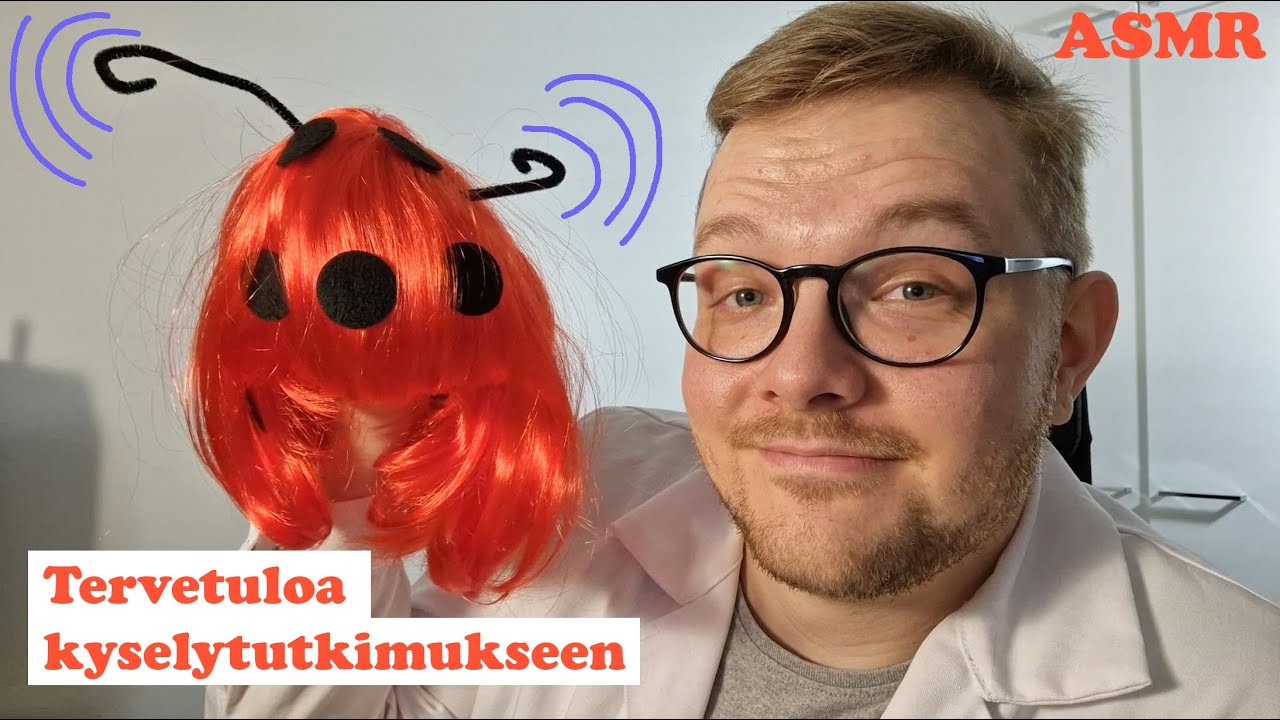 ASMR Suomi 🥸 Rentouttava kyselytutkimus (Roleplay) 🤓 + Näppäimistön ääniä
