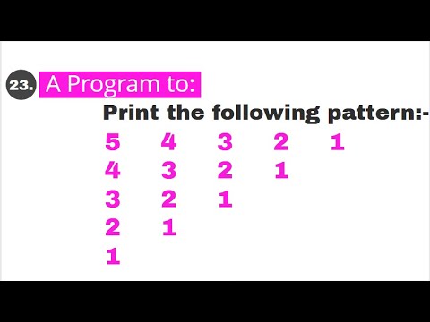 Print numeric pattern in C programming #23 || Triangular pattern problem