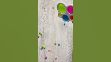 Reverse Video Satisfying Falling Beads ASMR #shorts #marblemeg #asmr