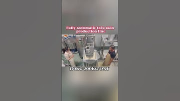 Fully automatic tofu skin machine production line #foodmachine #factory #driedtofu #machine