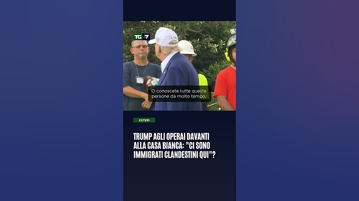 Trump agli operai davanti alla Casa Bianca: "Ci sono immigrati clandestini qui"?