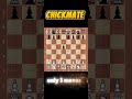 3 moves chickmate😎 #chess #games #chesstraps
