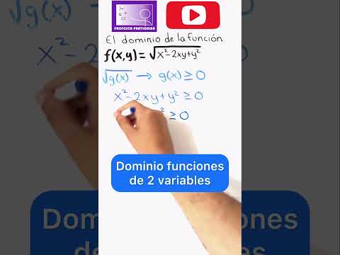 ☑️Dominio en funciones de 2 variables
