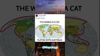 The world is a cat!! #cat #world #mapping #shorts