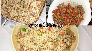 How to Cook Minced Meat Vegetable stir-fry Rice