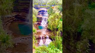 Amazing three step waterfall of India with natural swimming pool #waterfalls #shortsindia #meghalaya